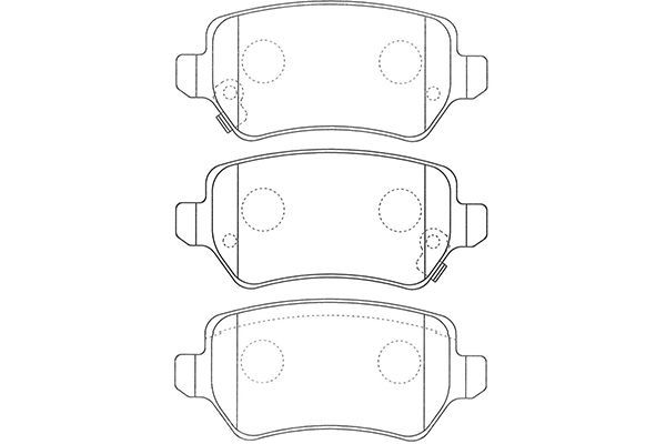 KAVO PARTS Комплект тормозных колодок, дисковый тормоз BP-3042